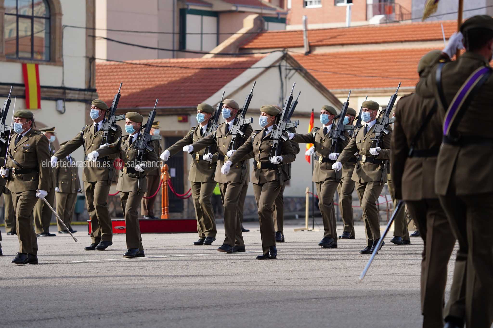 Acto de toma de posesión del nuevo Teniente Coronel en el cuartel de Arroquia de Salamanca