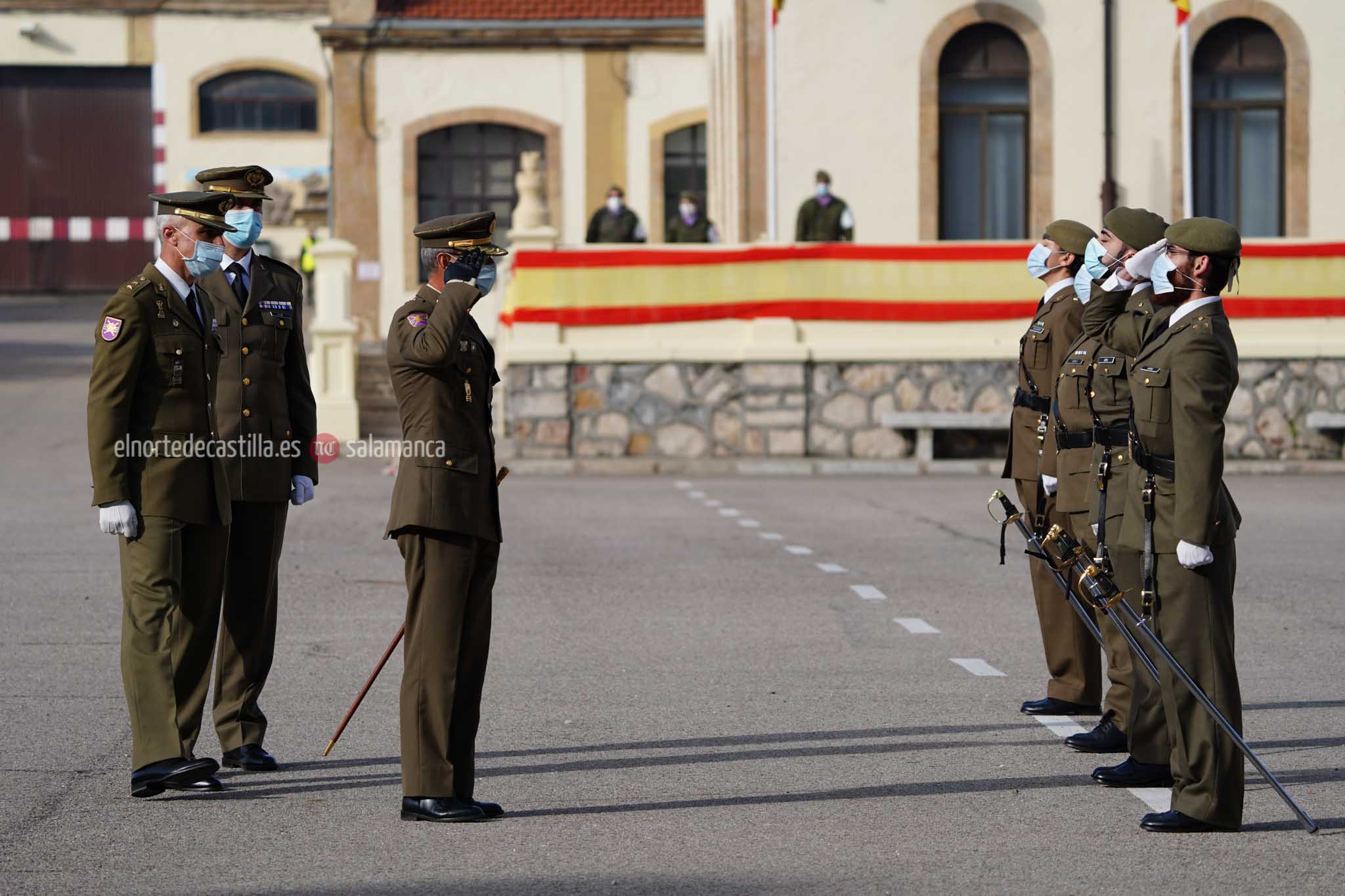 Acto de toma de posesión del nuevo Teniente Coronel en el cuartel de Arroquia de Salamanca