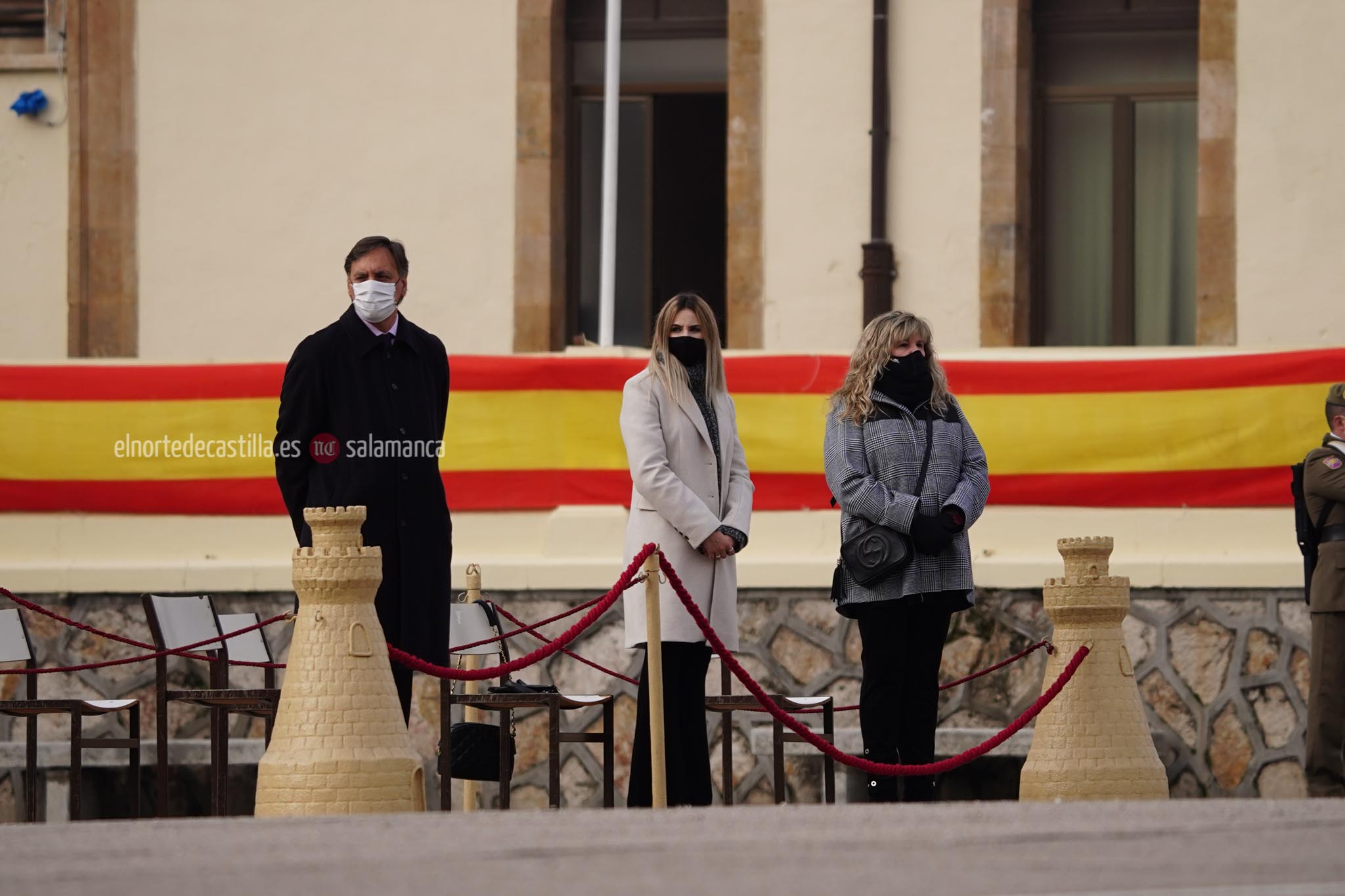 Acto de toma de posesión del nuevo Teniente Coronel en el cuartel de Arroquia de Salamanca