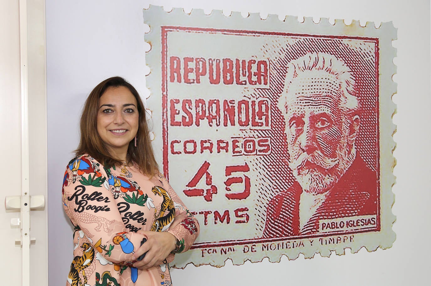 Miriam Andrés, en la sede del PSOE en Palencia. 