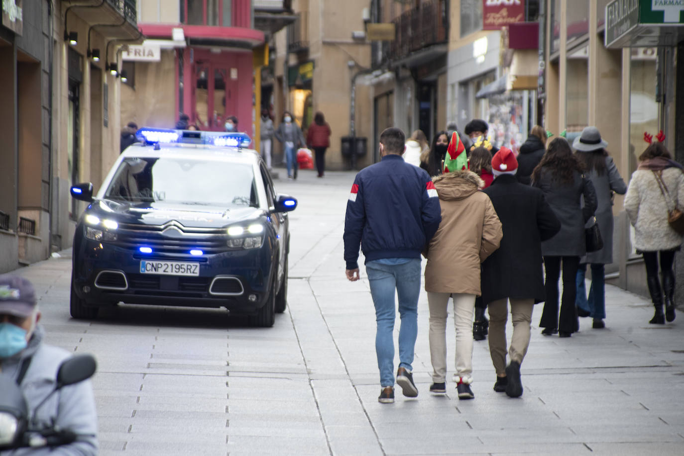 Aspecto de la Plaza Mayor durante la Tardebuena. 