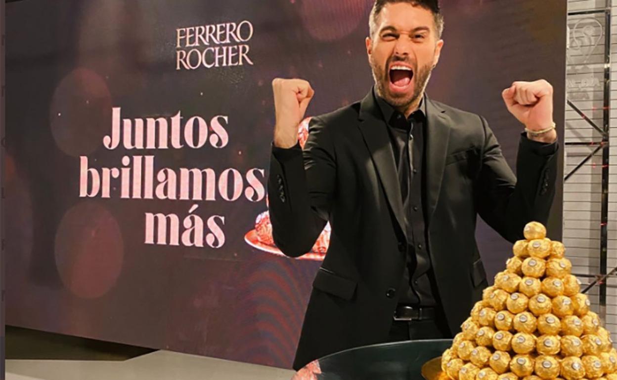 Dani Martínez, durante el certamen de Ferrero Rocher.