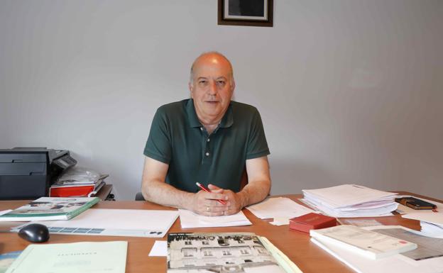 Elías Arranz en el despacho de la Alcaldía. 