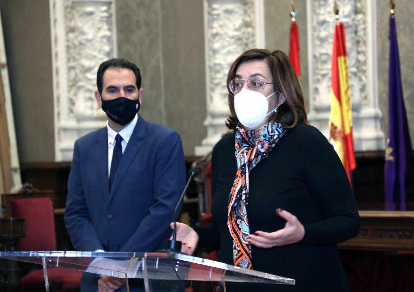 Armisén y Mario Simón anuncian el fracaso de las negociaciones.