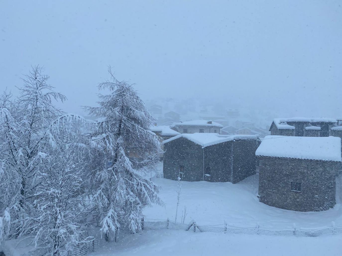 Fotos: Temporal de nieve en Asturias y León