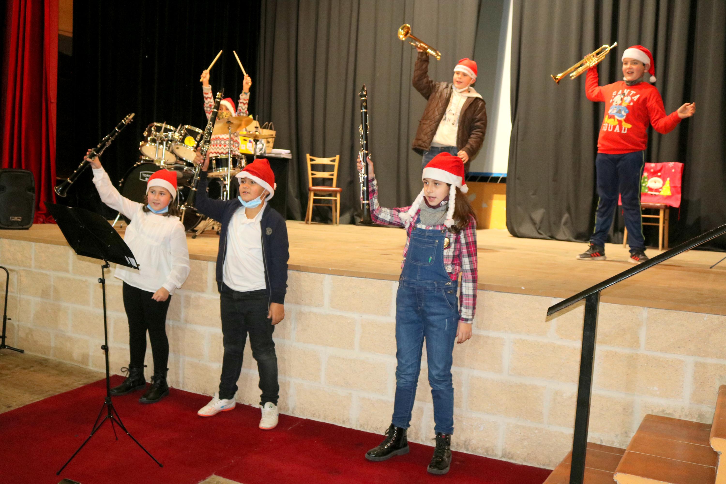 Los alumnos de la Escuela y Banda de Música Comarcal ofrecieron diversas actuaciones navideñas