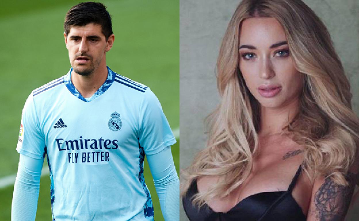 Thibaut Courtois y Maika. 