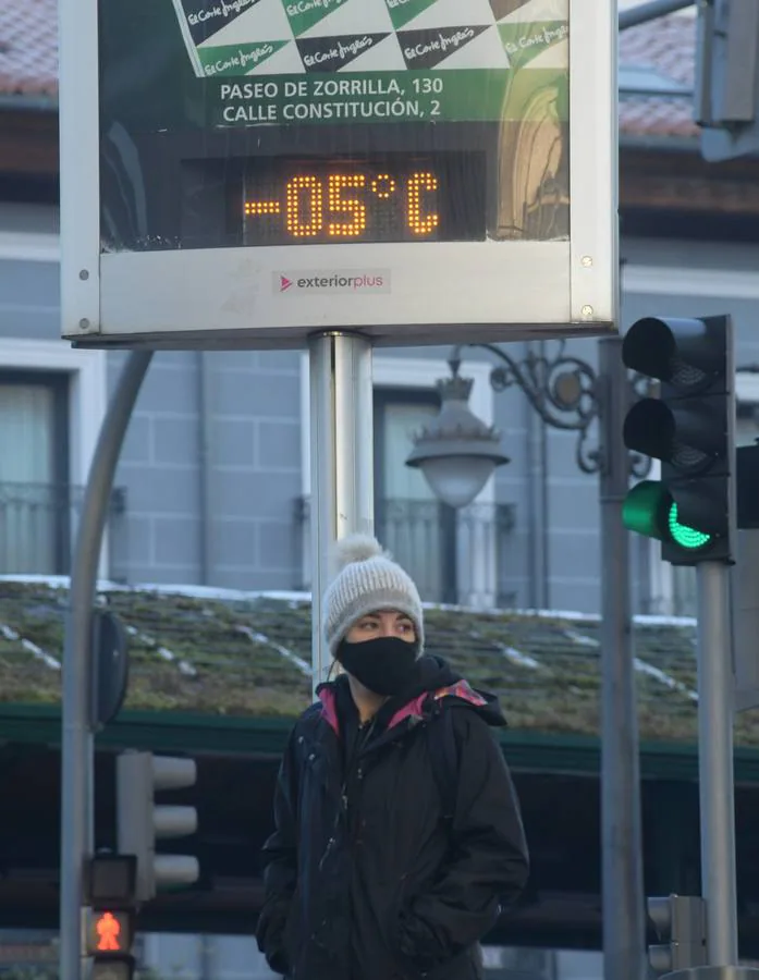Fotos: Mañana de frío en Valladolid