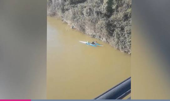 Dos piragüistas rescatan a un varón del río Pisuerga en Valladolid.