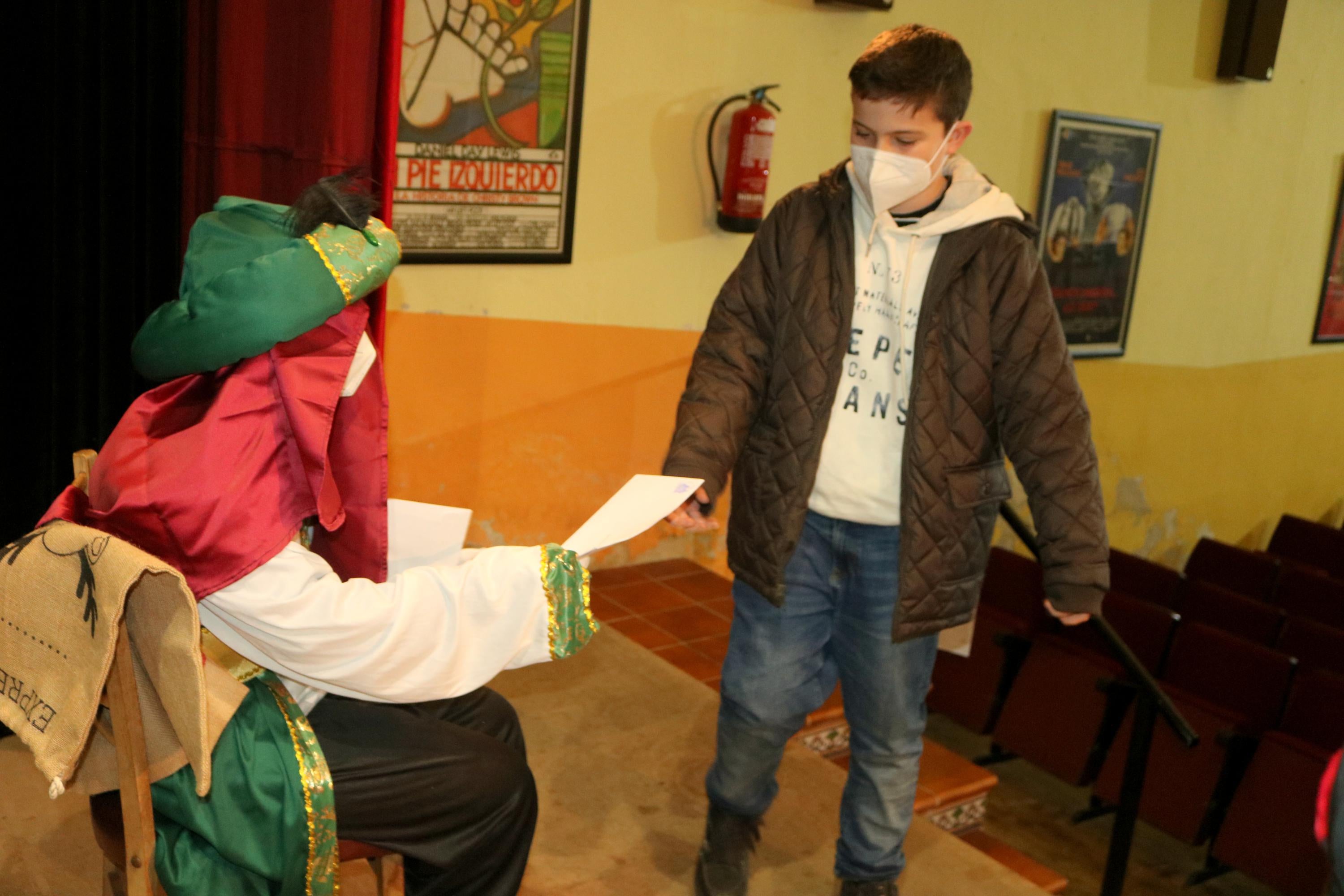 Los Pajes Reales durante su visita a Baltanás