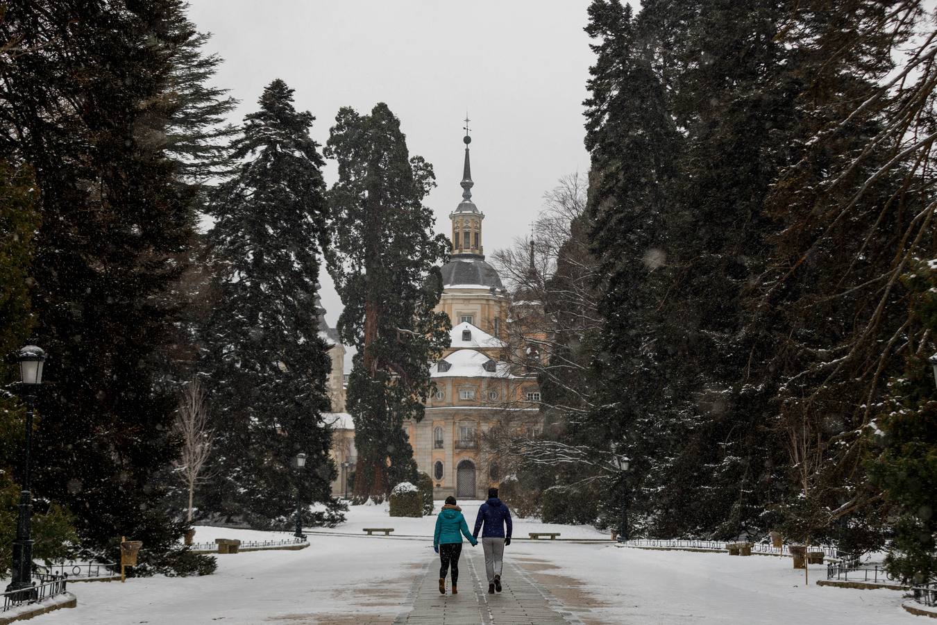 Nieve en la ciudad segoviana.