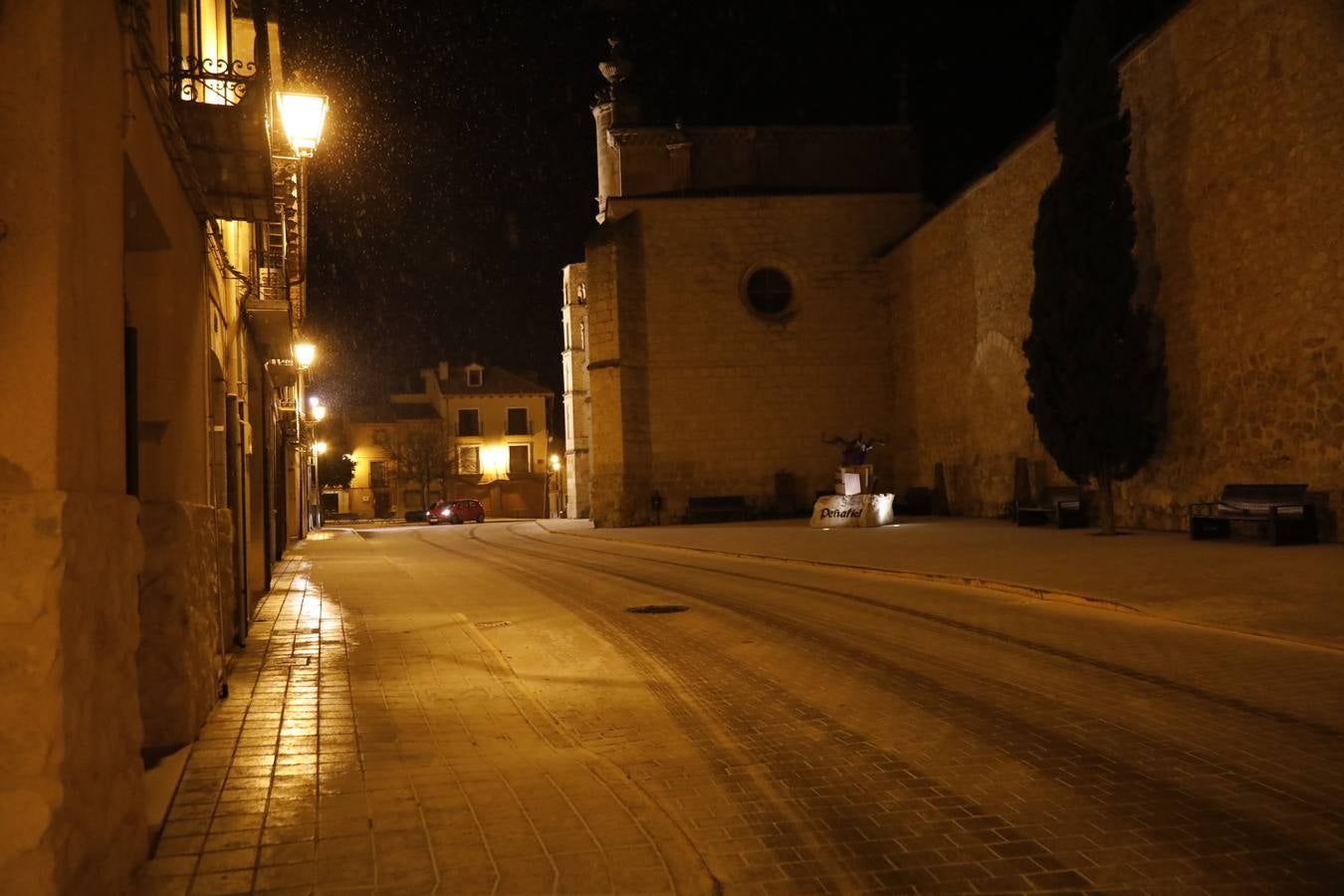 Fotos: Nieve en Peñafiel