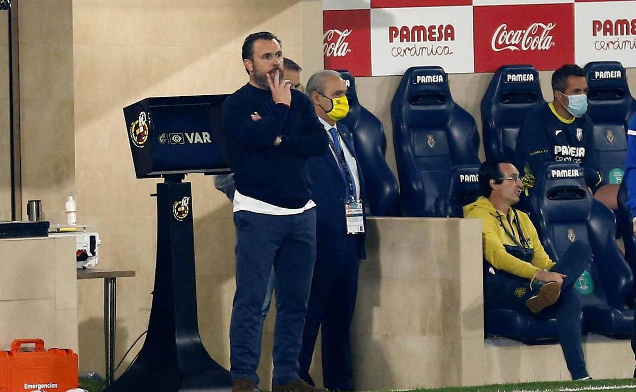 Sergio, durante el partido contra el Villarreal en La Cerámica.. 