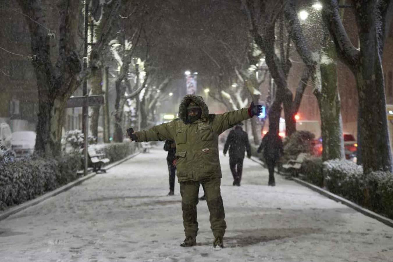 Nieve en Guadalajara tras el paso de la borrasca Filomena, en Castilla-La Mancha.