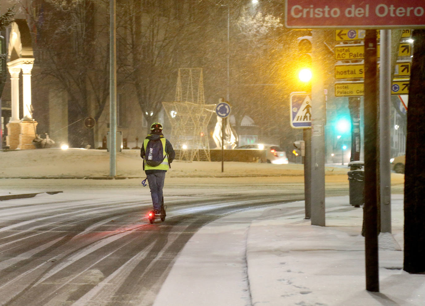 Fotos: Así ha funcionado el dispositivo de vialidad en la ciudad de Palencia