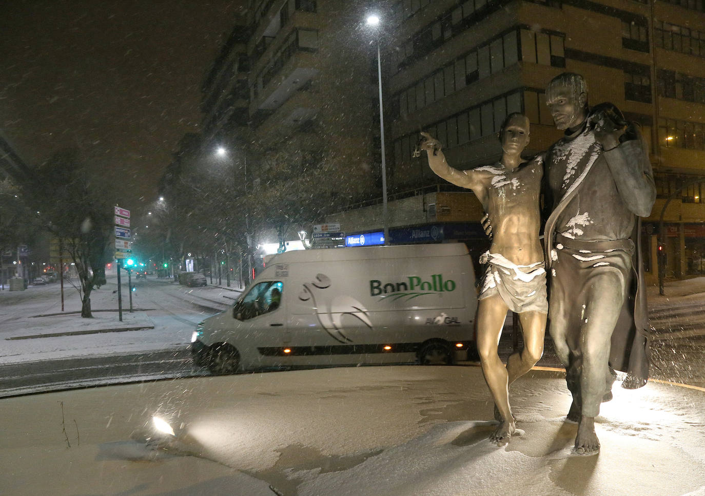 Fotos: Así ha funcionado el dispositivo de vialidad en la ciudad de Palencia