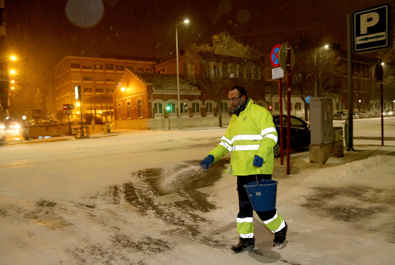 Fotos: Así ha funcionado el dispositivo de vialidad en la ciudad de Palencia