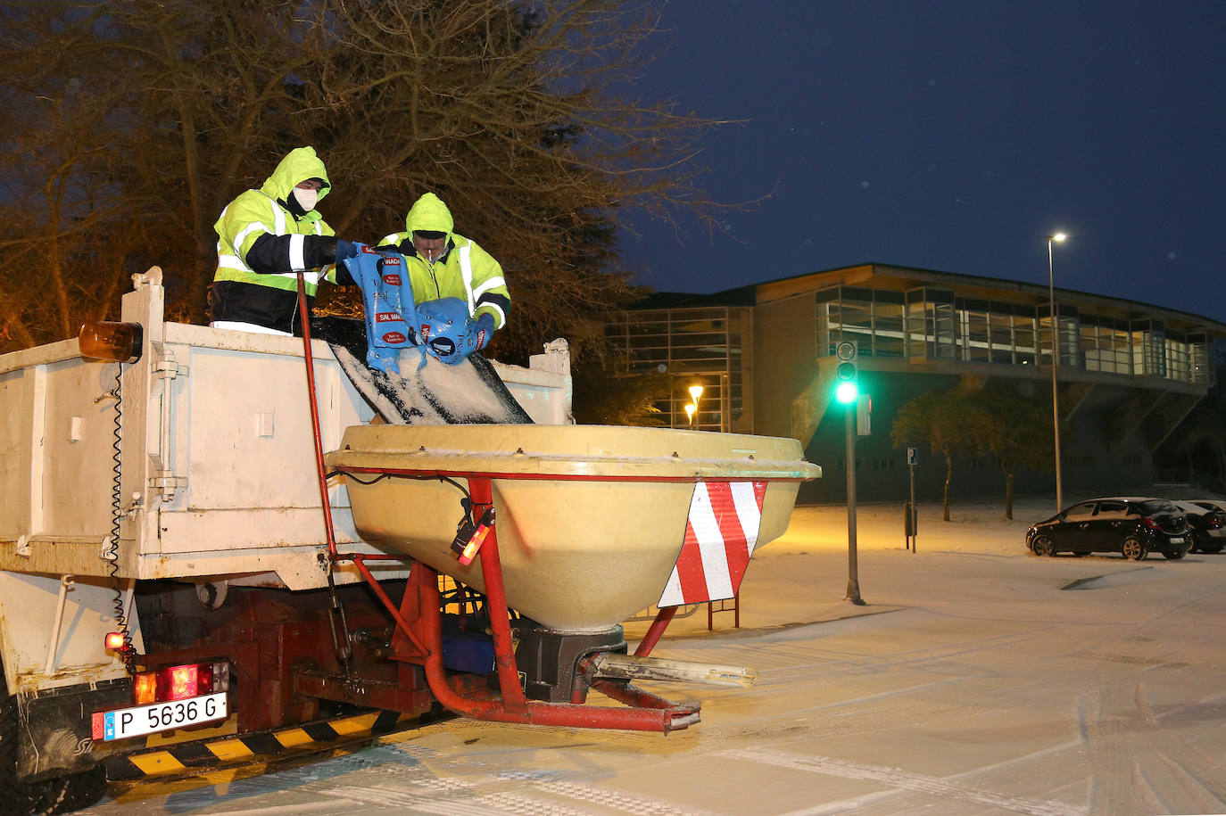 Fotos: Así ha funcionado el dispositivo de vialidad en la ciudad de Palencia