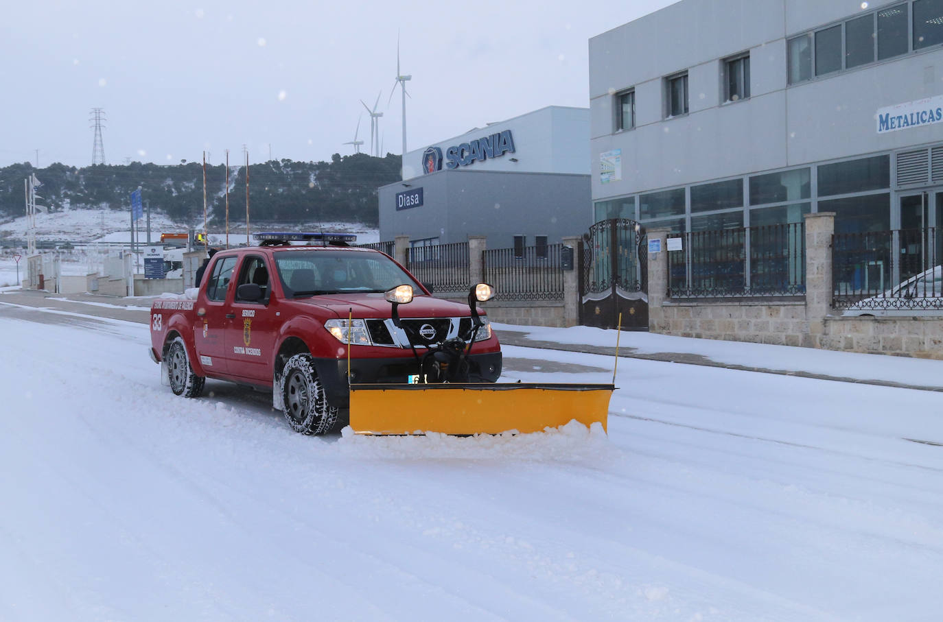 Fotos: Así ha funcionado el dispositivo de vialidad en la ciudad de Palencia