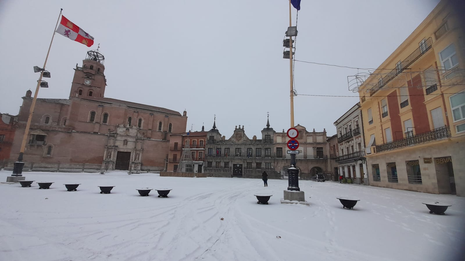 Imagen. Nevada en Medina del Campo. 