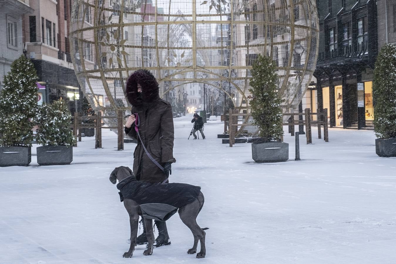 Fotos: Los vallisoletanos disfrutan de un día de nieve en la ciudad