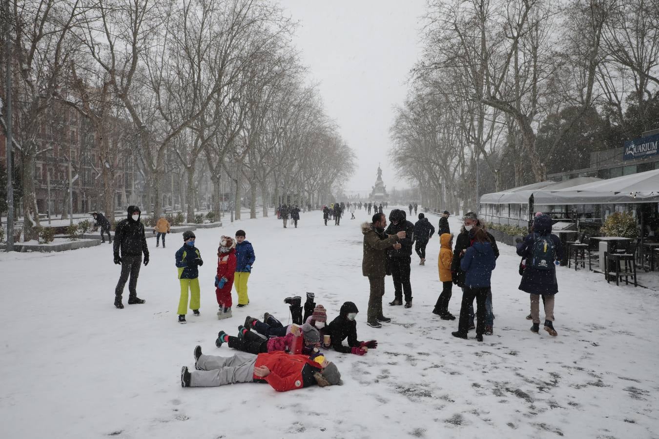 Fotos: Los vallisoletanos disfrutan de un día de nieve en la ciudad