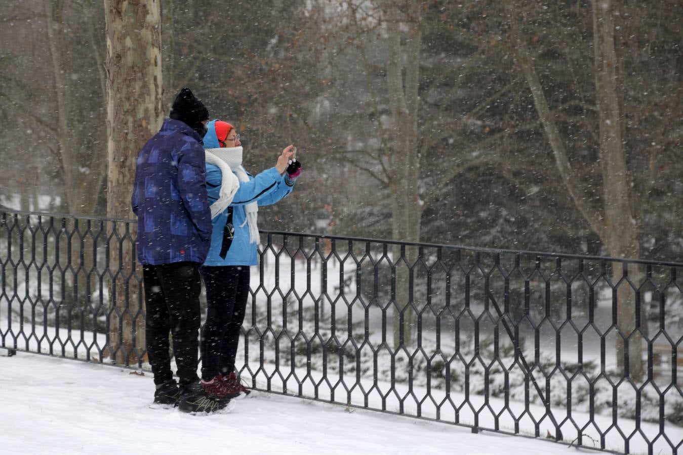 Fotos: Los vallisoletanos disfrutan de un día de nieve en la ciudad