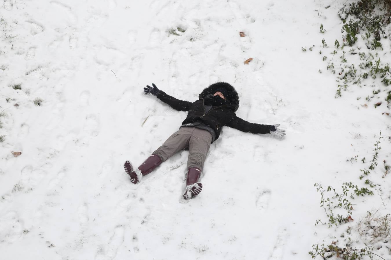 Fotos: Los vallisoletanos disfrutan de un día de nieve en la ciudad