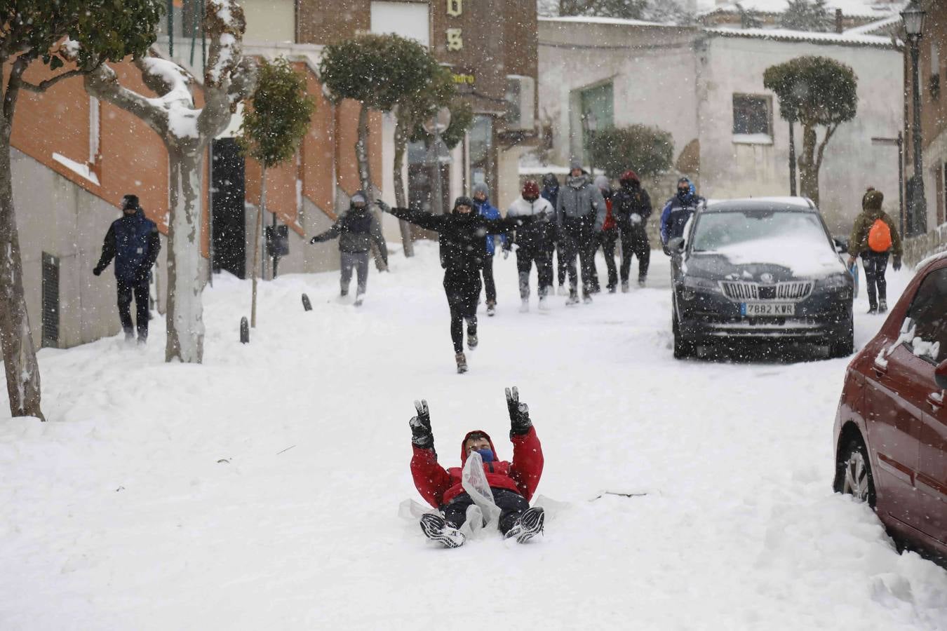 Fotos: Nevada en Peñafiel