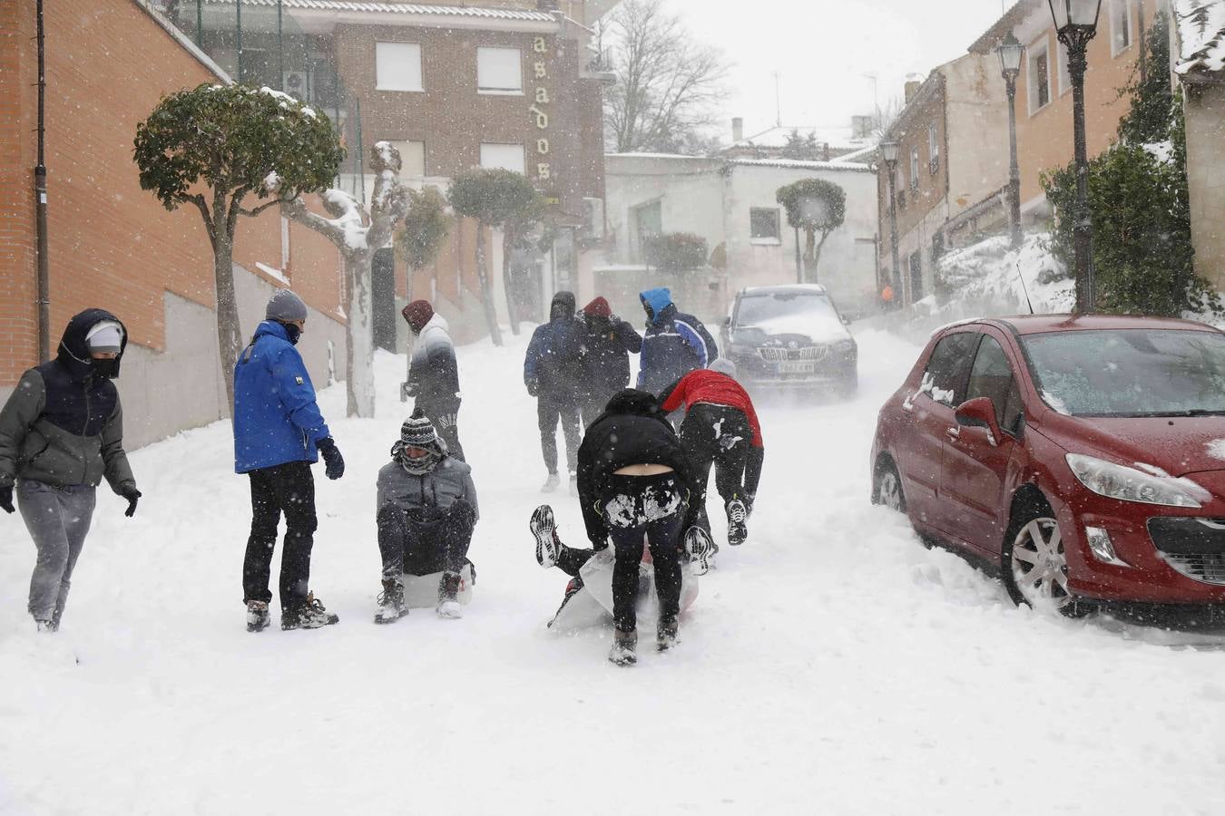 Fotos: Nevada en Peñafiel