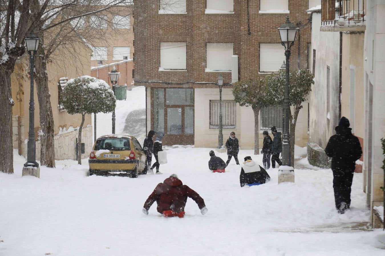 Fotos: Nevada en Peñafiel
