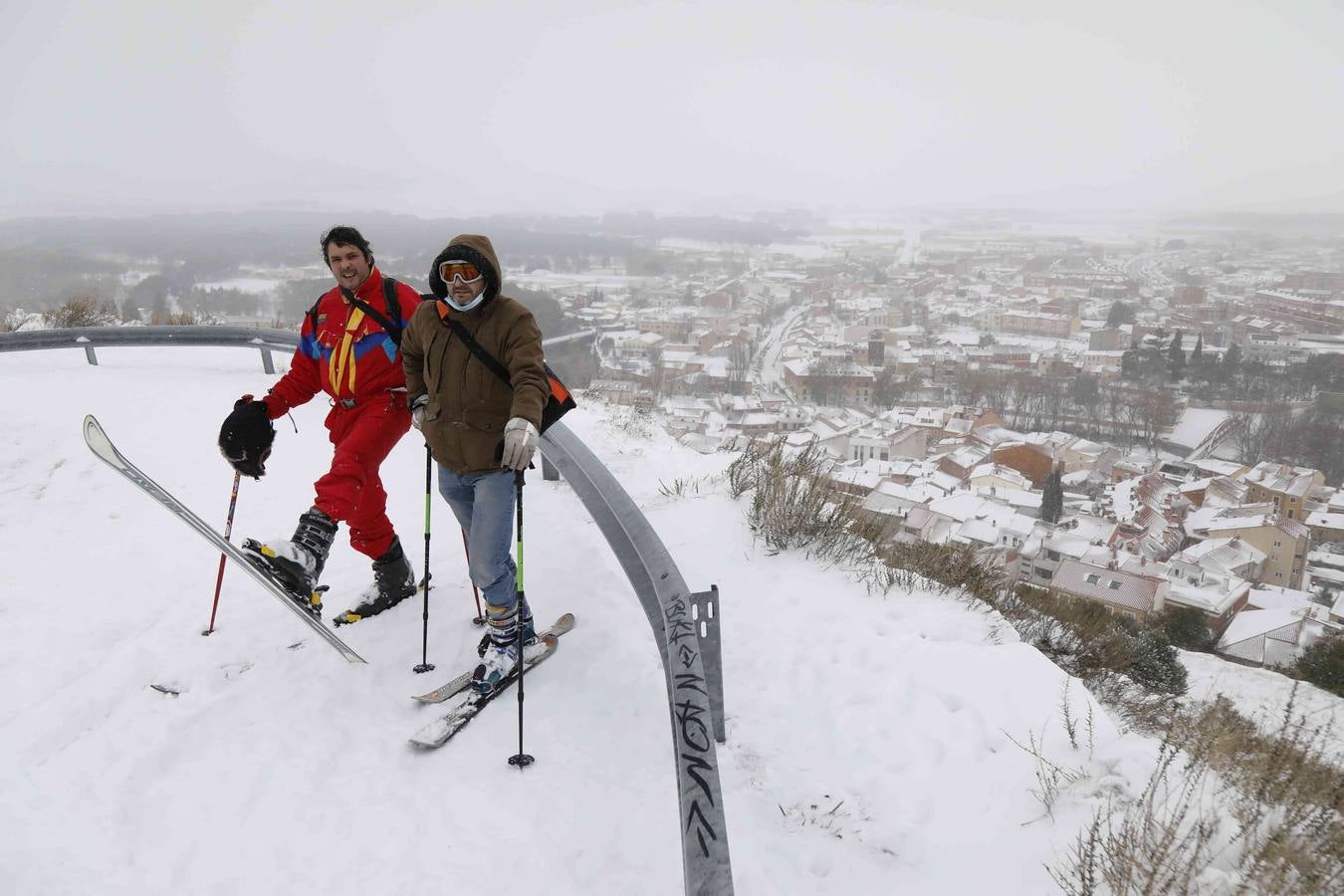 Fotos: Nevada en Peñafiel