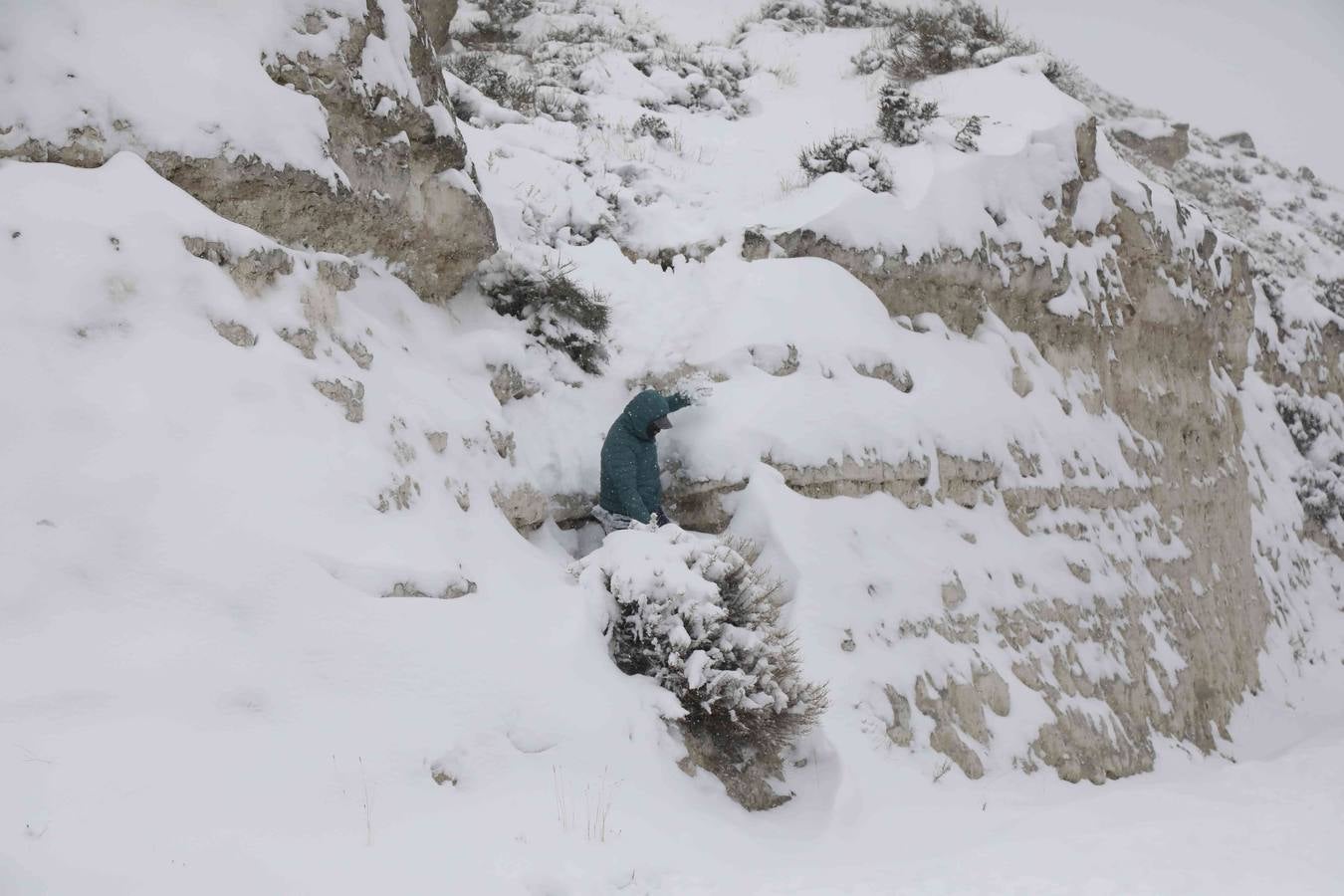 Fotos: Nevada en Peñafiel