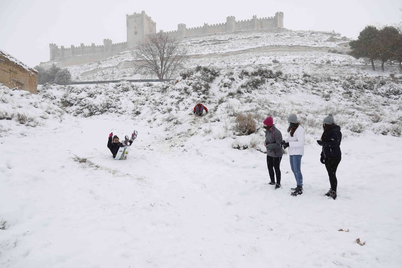 Fotos: Nevada en Peñafiel