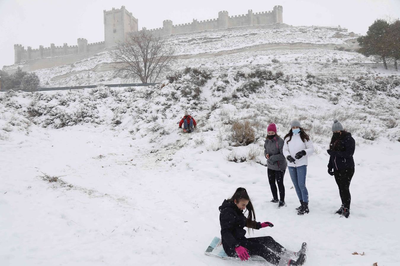 Fotos: Nevada en Peñafiel