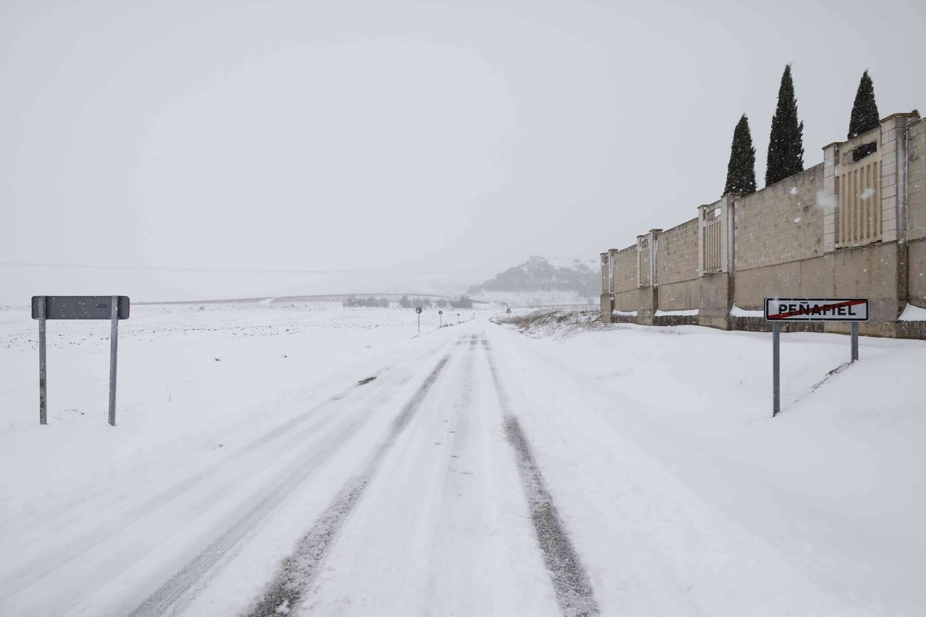 Fotos: Nevada en Peñafiel