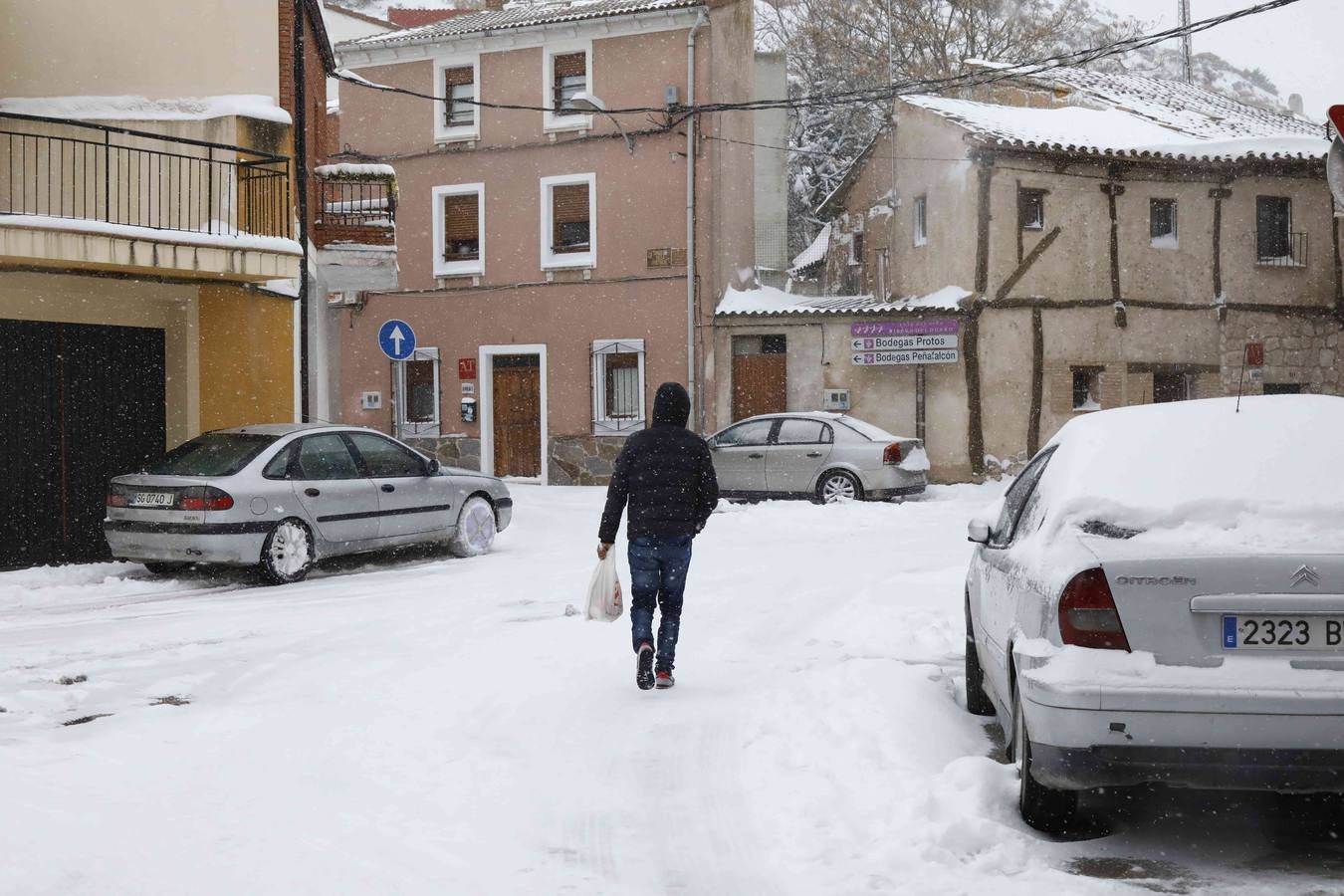 Fotos: Nevada en Peñafiel