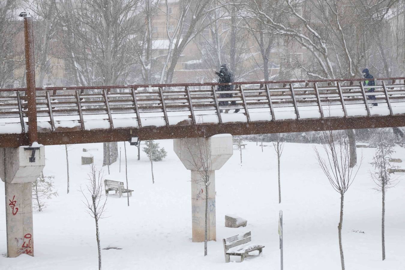Fotos: Nevada en Peñafiel
