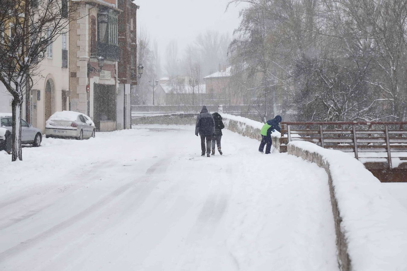 Fotos: Nevada en Peñafiel