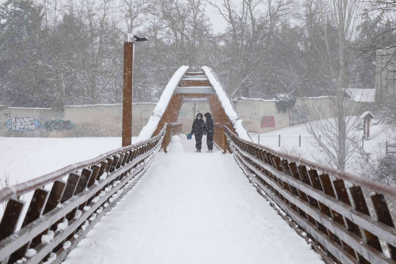 Fotos: Nevada en Peñafiel