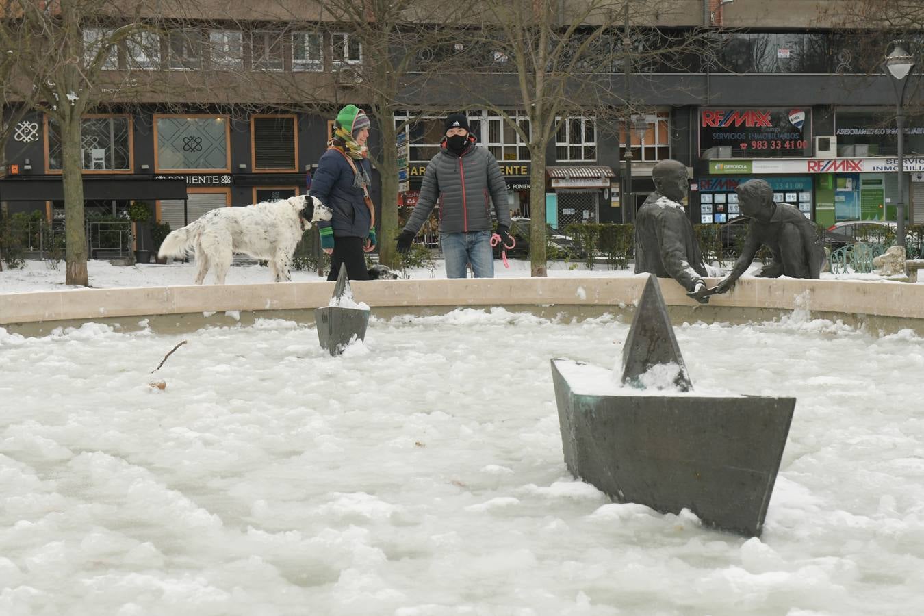 Fotos: El hielo, protagonista de este domingo en Valladolid