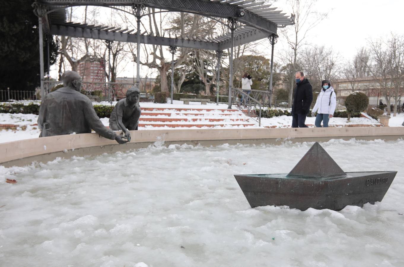 Fotos: El hielo, protagonista de este domingo en Valladolid