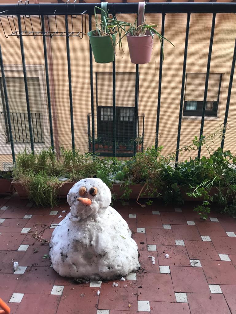 Desde el balcón.