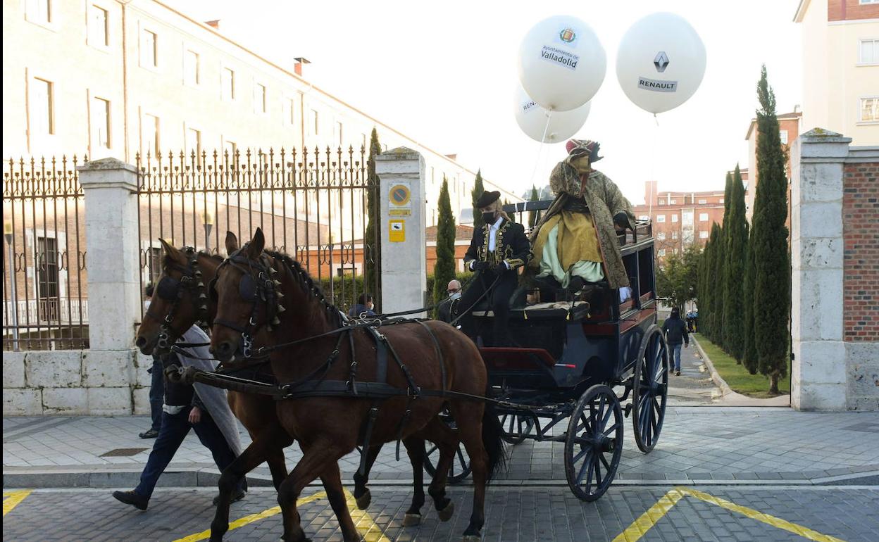 Una de las carrozas que participó en la cabalgata de Reyes de Valladolid el pasado 5 de enero. 