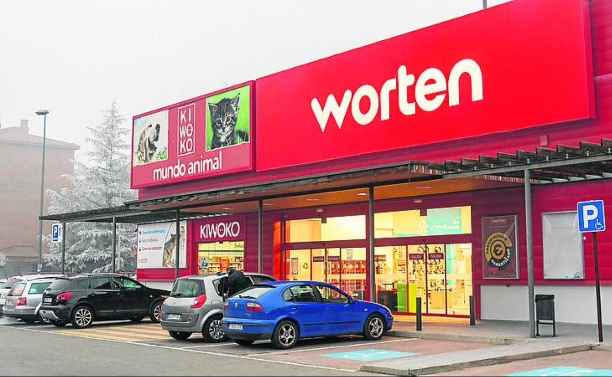 La tienda de Worten, ayer por la tarde. 