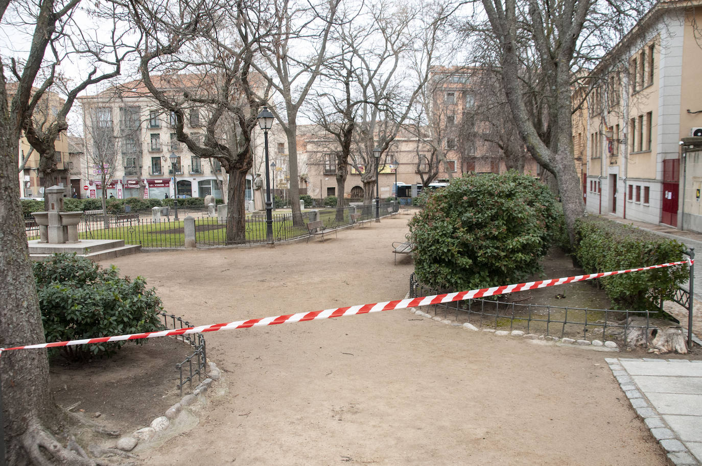 La borrasca Hortensia deja fuertes vientos en Segovia