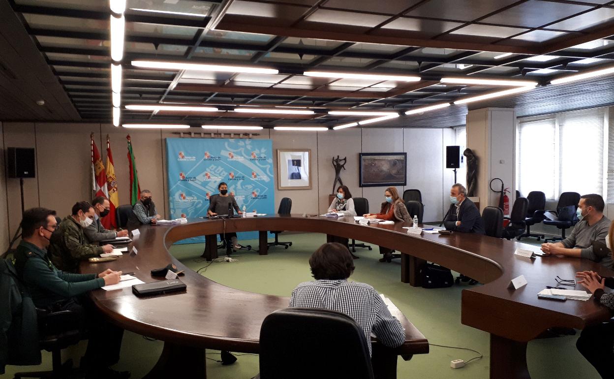 Reunión del Centro de Coordinación Operativa Integral (Cecopi) en la Delegación Territorial de la Junta en Zamora. 