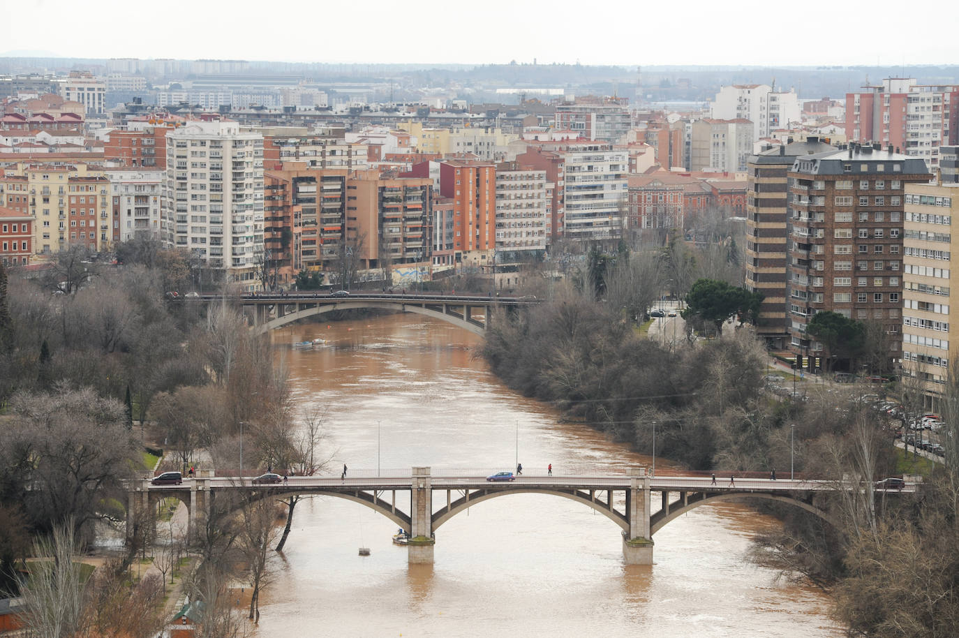 El Pisuerga, a su paso por Valladolid