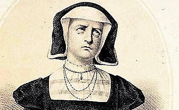 Litografía de J. Donon que retrata a la llamada 'Leona de Castilla'.