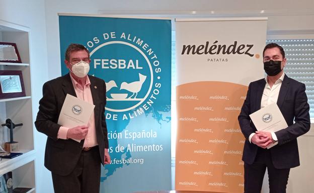 Miguel Fernández (FESBAL) y Javier Meléndez.